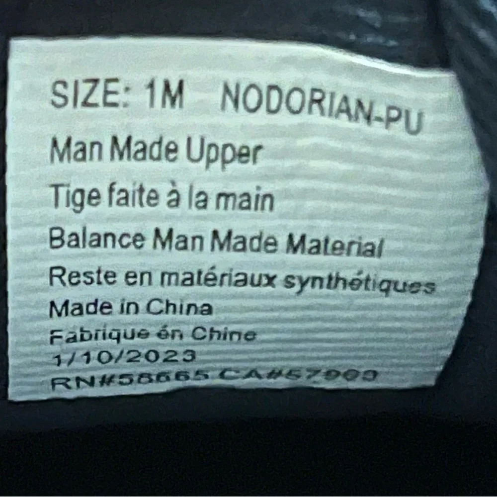 Nordstrom Kids Boys Nodorian Dress Shoe Black Kid Size 1 Used Vegan W/Sponge